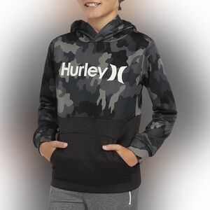 🌺Hurley Boy’s Camouflage Hoodie - Black and Gray🌸🌺